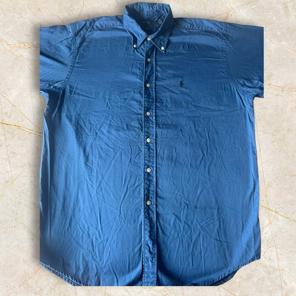 ⚜️Polo Ralph Lauren 💙 Blue Button-Down Shirt XL Custom Fit⚜️ - Picture 3 of 8